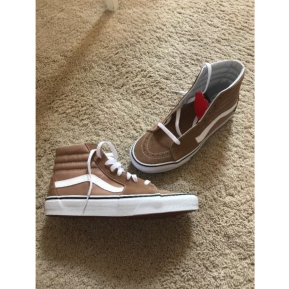 tiger eye tan and white checkered vans